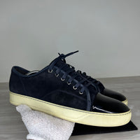 Lanvin Sneakers, Herre ‘Navy Blue’ Lak Toe (45)