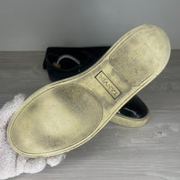 Lanvin Sneakers, 'Navy Suede' Lak Toe (42)