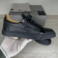 Giuseppe Zanotti, 'Black Leather' Frankie (40)