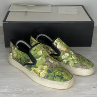 Gucci Sneakers, Green 'Bloom' Slip-on (44.5)