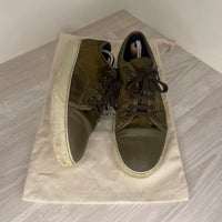Lanvin Sneakers, Herre 'Oliven' Mat Toe (43)