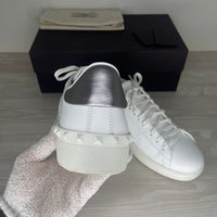 Valentino Sneakers, 'White Leather' VLTN Open (44)