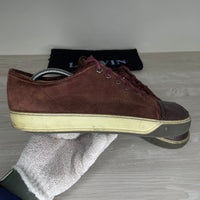 Lanvin Sneakers, 'Bordeaux Suede' Mat Toe (42)