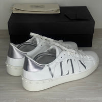 Valentino Sneakers, 'White Leather' VLTN Open (44)