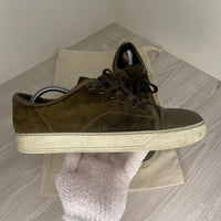 Lanvin Sneakers, Herre 'Oliven' Mat Toe (43)