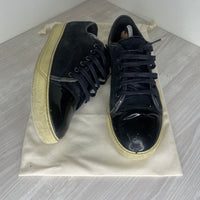 Lanvin Sneakers, 'Black Suede' Lak Toe (43)