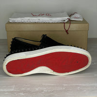 Christian Louboutin Sneakers, 'Black Suede' Pik Boat (43)