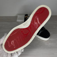 Christian Louboutin Sneakers, 'Multi Black Suede' Junior Spikes (39.5)