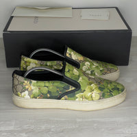 Gucci Sneakers, Green 'Bloom' Slip-on (44.5)