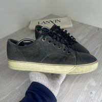 Lanvin Sneakers, Grey Suede 'Mat Toe' (43)