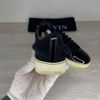 Lanvin Sneakers, 'Black Suede' Lak Toe (39) 🤓