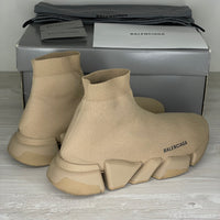 Balenciaga Sneakers, 'Beige' 2.0 Speed Trainer (42)