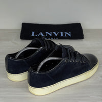 Lanvin Sneakers, 'Black Suede' Lak Toe (39) 🤓