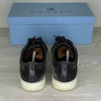 Lanvin Sneakers, 'Black Velour' Mat Toe (44)