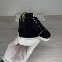 Christian Louboutin Sneakers, 'Multi Black Suede' Junior Spikes (39.5)