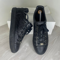 Balenciaga Sneakers, 'Black Leather' Arena (42)
