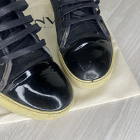 Lanvin Sneakers, 'Black Suede' Lak Toe (43)