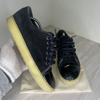 Lanvin Sneakers, 'Black Suede' Lak Toe (43)