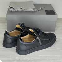 Giuseppe Zanotti, 'Black Leather' Frankie (40)