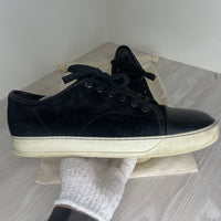 Lanvin Sneakers, Black Suede 'Mat Toe' (45)