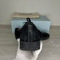 Lanvin Sneakers, 'All Black Suede' Lak Toe (43)