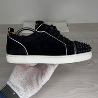 Christian Louboutin Sneakers, 'Multi Black Suede' Junior Spikes (39.5)
