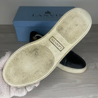 Lanvin Sneakers, 'Black Velour' Mat Toe (44)