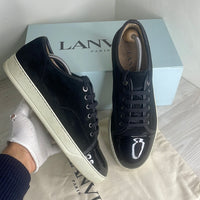 Lanvin Sneakers, Herre 'Sort' Lak Toe (43)