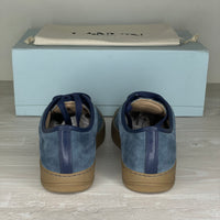 Lanvin Sneakers, Blue Suede Lak Toe (40)