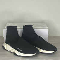 Balenciaga Sneakers, Herre Speed Trainers Black and White (46)