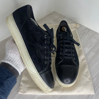 Lanvin Sneakers, Black Suede 'Mat Toe' (45)