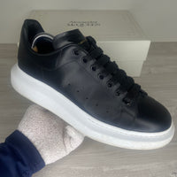 Alexander McQueen Sneakers, Herre 'Black Leather' Oversized (44.5)