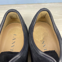 (RESERVERET) Lanvin Sneakers, 'Navy Suede' Lak Toe (43)