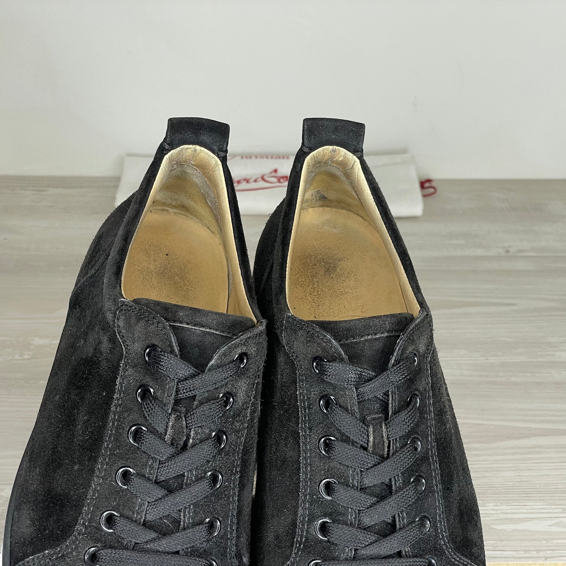 Christian Louboutin Sneakers, Herre 'Sort' Ruskind Junior Spikes (43) 😋