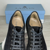 Lanvin Sneakers, Herre 'Sort / All Black' Ruskind Lak Toe (44) ♣️