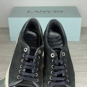 Lanvin Sneakers, Herre 'Sort' Ruskind Lak Toe (40) 🧽