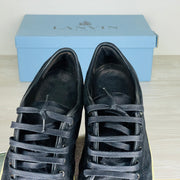 Lanvin Sneakers, 'Sort Ruskind' Lak Toe (41) 🍁