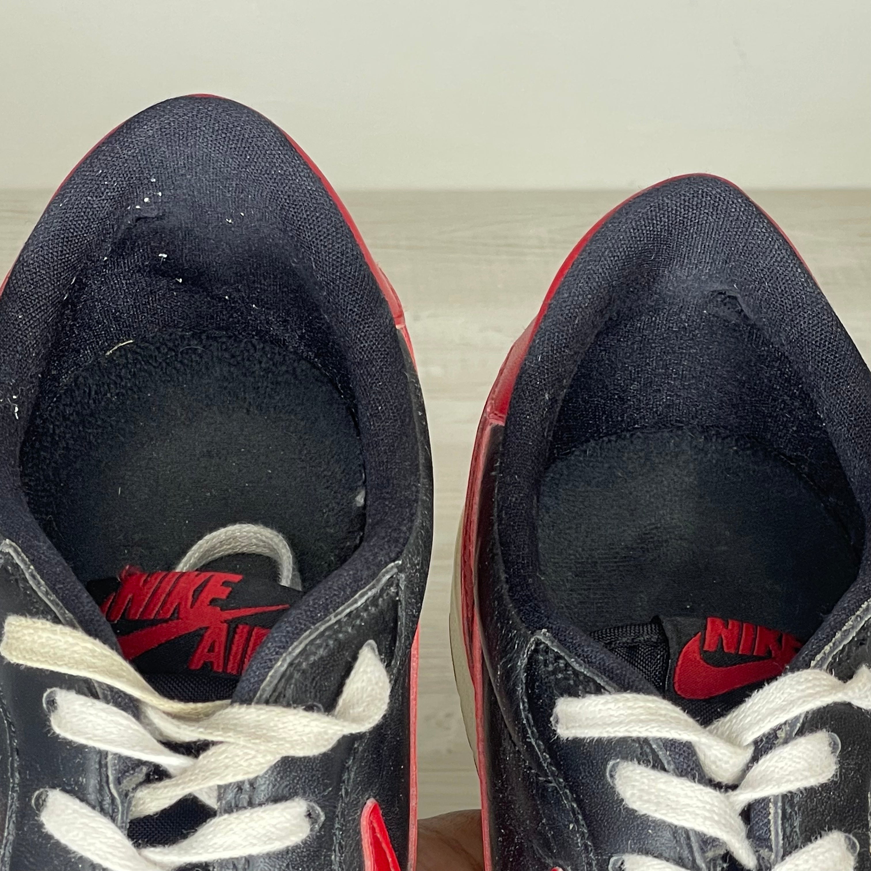Nike Sneakers, Jordan 1 Retro Low 'Bred' (2015)(47.5) 🥫