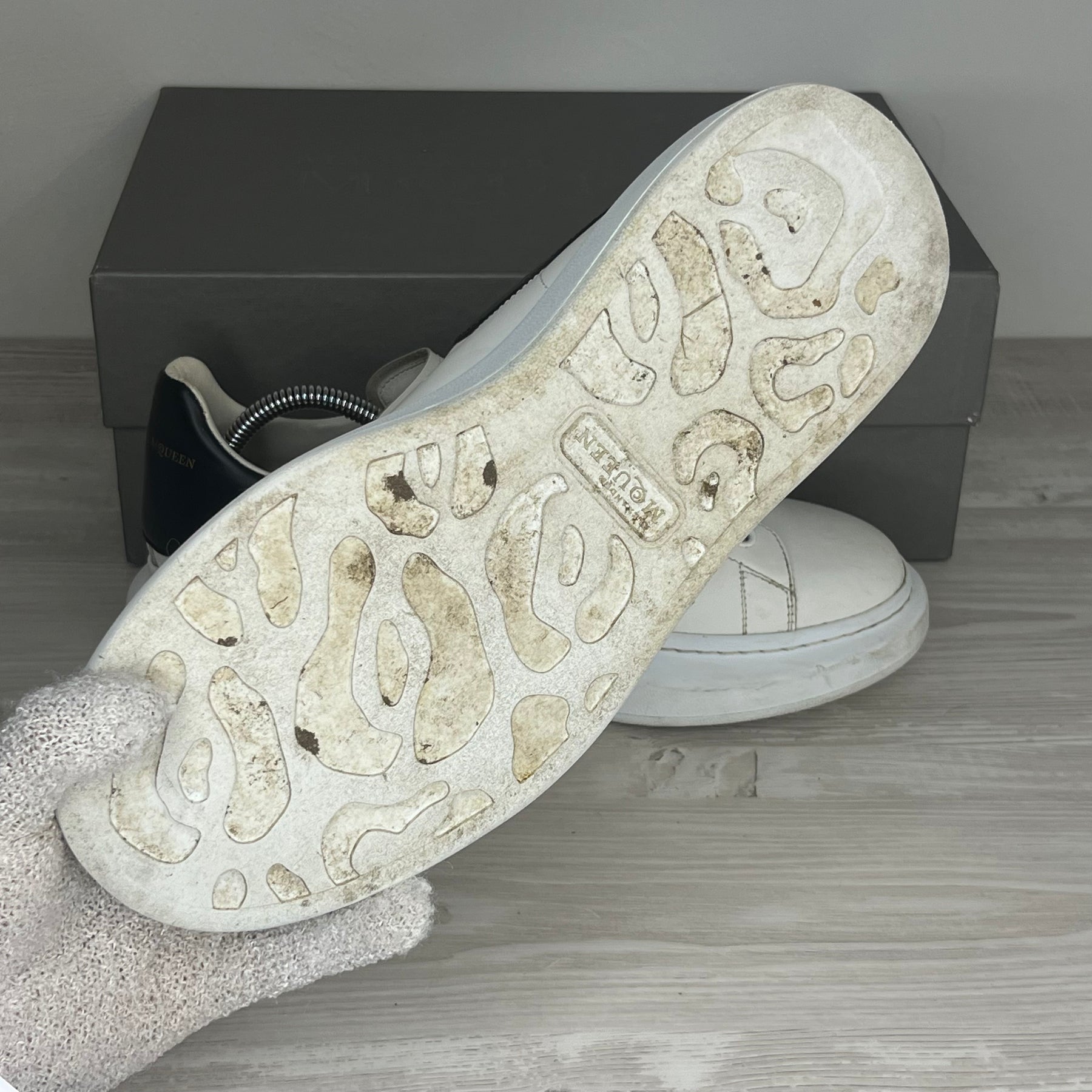 Alexander McQueen Sneakers, Herre Oversized 'Hvid' Læder (43) 🔌