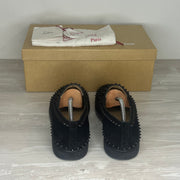 Christian Louboutin Sneakers, Herre 'Sort' Pik Boat Ruskind (41.5) 🤠
