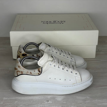 Alexander McQueen Sneakers, 'Hvid Læder' Oversized (38.5) 🚦