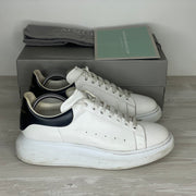 Alexander McQueen Sneakers, 'Hvid Læder' Oversized (44) 🐻