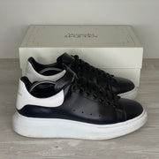 Alexander McQueen Sneakers, 'Sort Læder' Oversized (45) 🦺
