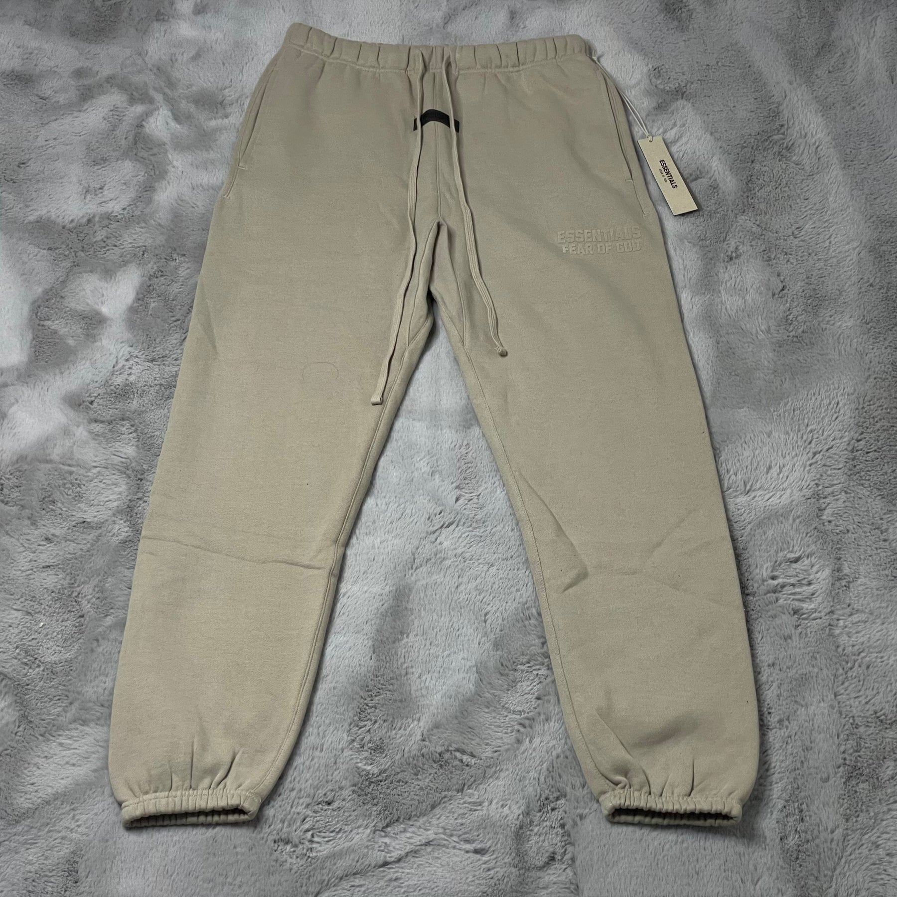 Fear of God Essentials Bukser, Drawstring Lounge Pants 'Smoke' (Small) 🌝