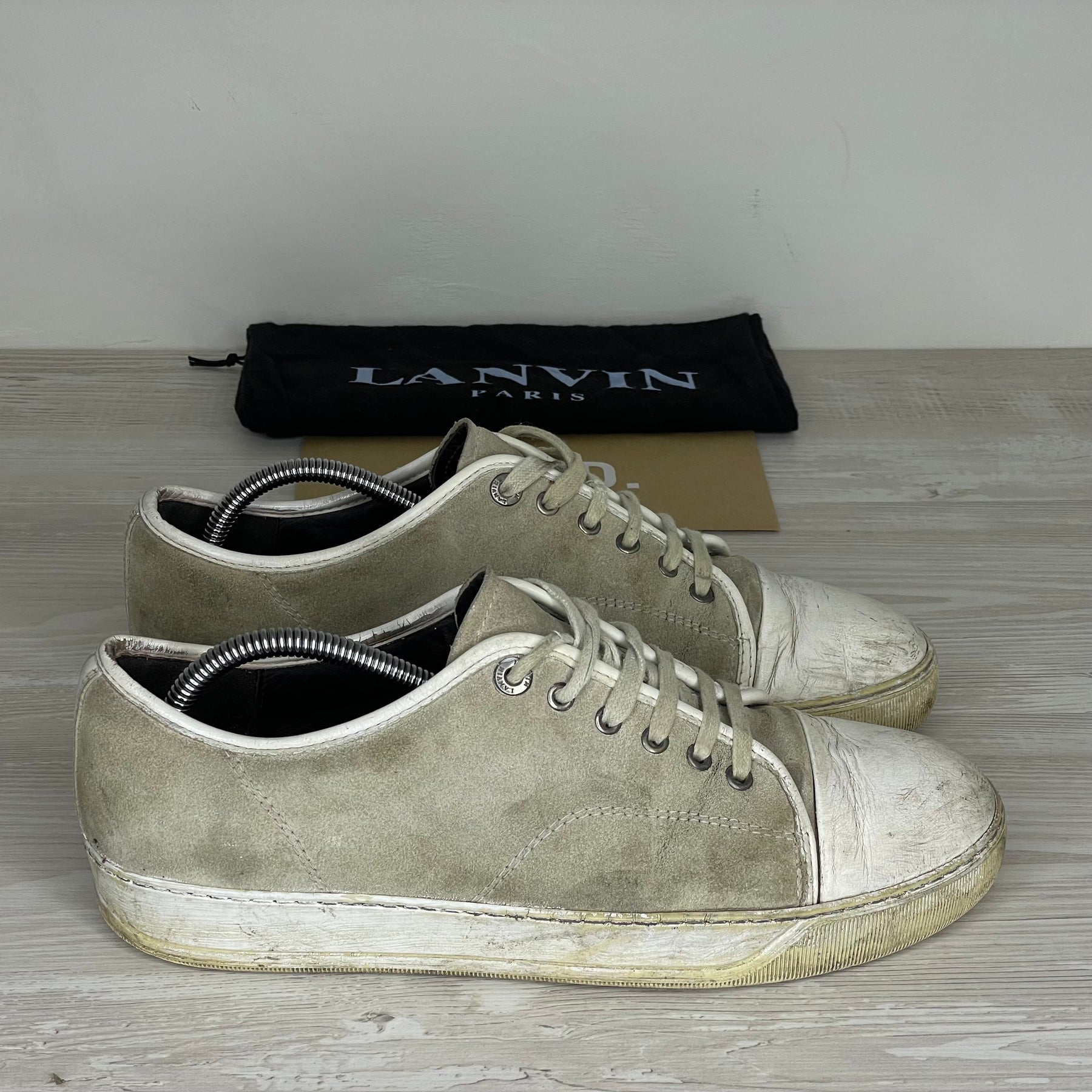 Lanvin Sneakers, Herre 'Beige' Mat Toe (42) 🥯