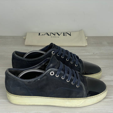 Lanvin Sneakers, Herre 'Blå' Ruskind Lak Toe (42) 🏵️