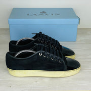Lanvin Sneakers, 'Sort Ruskind' Lak Toe (41) 🍁