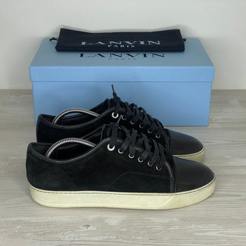 Lanvin Sneakers, 'Sort Ruskind' Mat Toe (42)