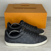 Louis Vuitton Sneakers, Herre 'Sort' Canvas LV Print Luxembourg (43) 🕊️