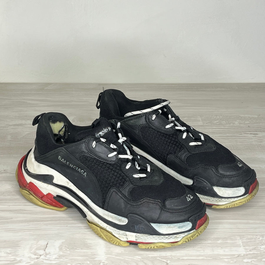 Balenciaga Sneakers, Herre 'Black' Tripple S (42)